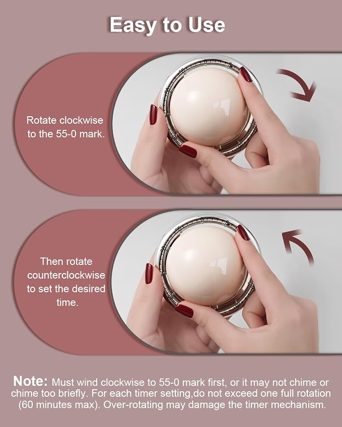 Kitchen Timer for Cooking, Magnetic Mechanical Timers - Image 7