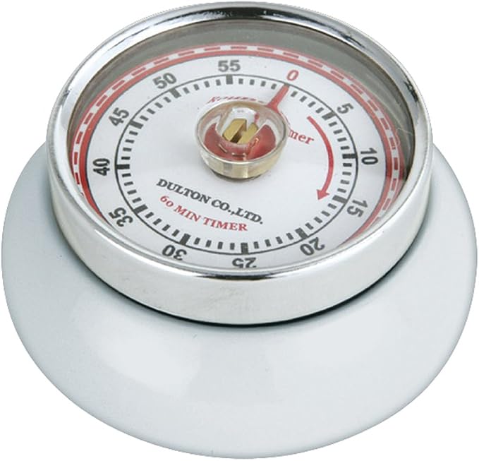 Zassenhaus Magnetic Retro Kitchen Timer, Classic Mechanical Cooking Timer by Zassenhaus
