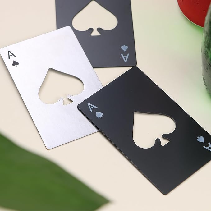Ace of Spades Bottle Openers, Credit Card Size Stainless Steel Bottle Opener - Image 5