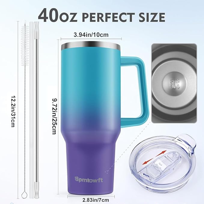 40oz Stainless Steel Double Vacuum Tumbler - Image 2
