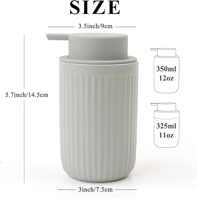 BosilunLife Grey Soap Dispenser Set - Image 3