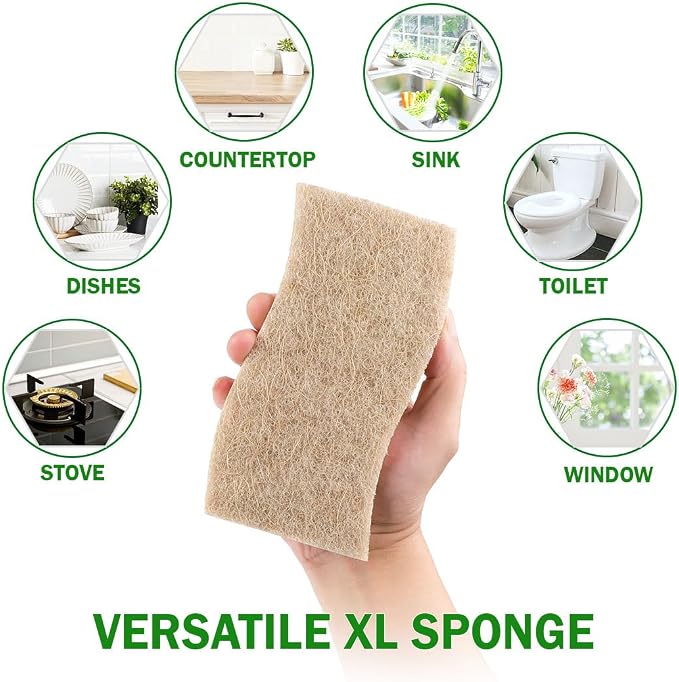 AIDEA XL Sponges Kitchen, Non-Scratch Dish Sponges, Large Natural Sponge - Image 7