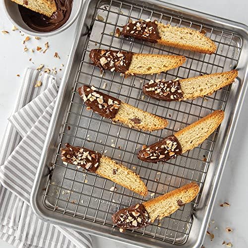 Nordic Ware Half Sheet with Grid and Quarter Sheet with Grid