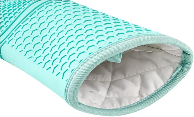 Comfy Grip 14 x 7.3 Inch Thick Baking Mitts, 1 Food-Grade Cooking Glove Set - Image 8