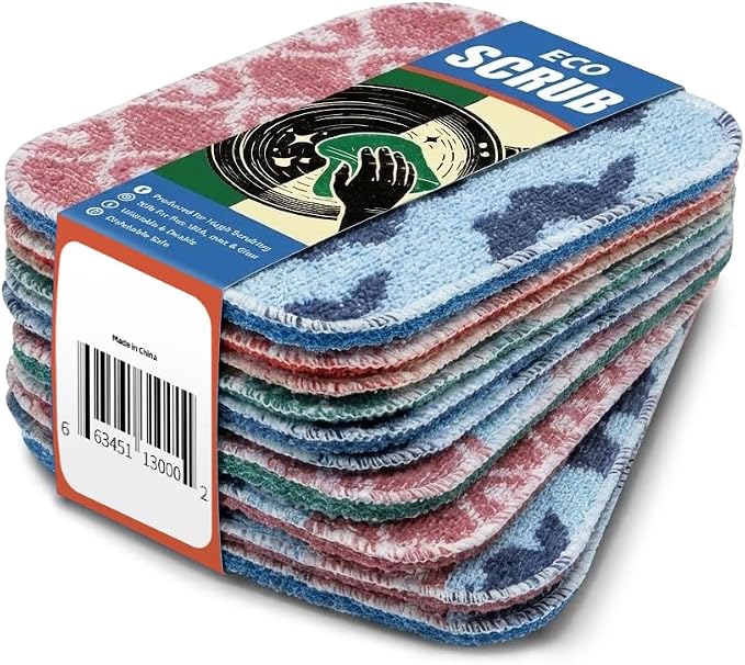 Amarelle GEN II Reusable Dish Scrubbers, Dual-Sided Heavy Duty Scouring Pads by Amarelle