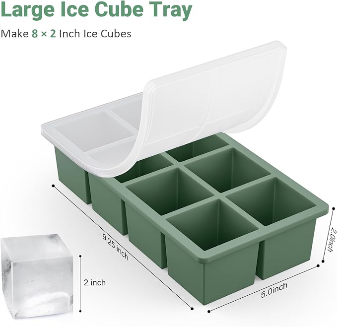 Large Ice Cube Trays for Whiskey: GGOW Big Silicone Ice Cube Trays - Image 5