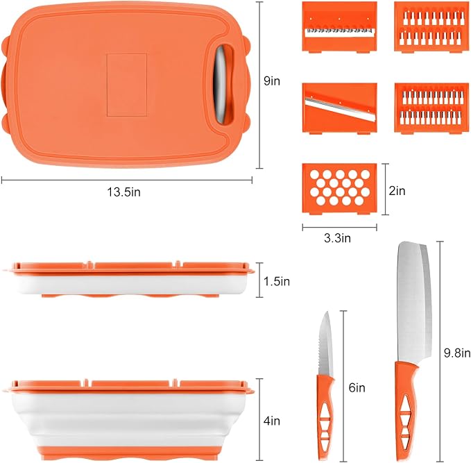 Gintan Camping Cutting Board, 9-in-1 Collapsible Chopping Board - Image 8