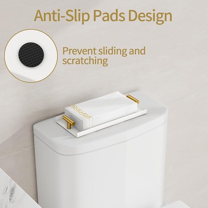 STWWO Napkin Holder for Bathroom, Guest Towel Holder Tray for Bathroom - Image 3