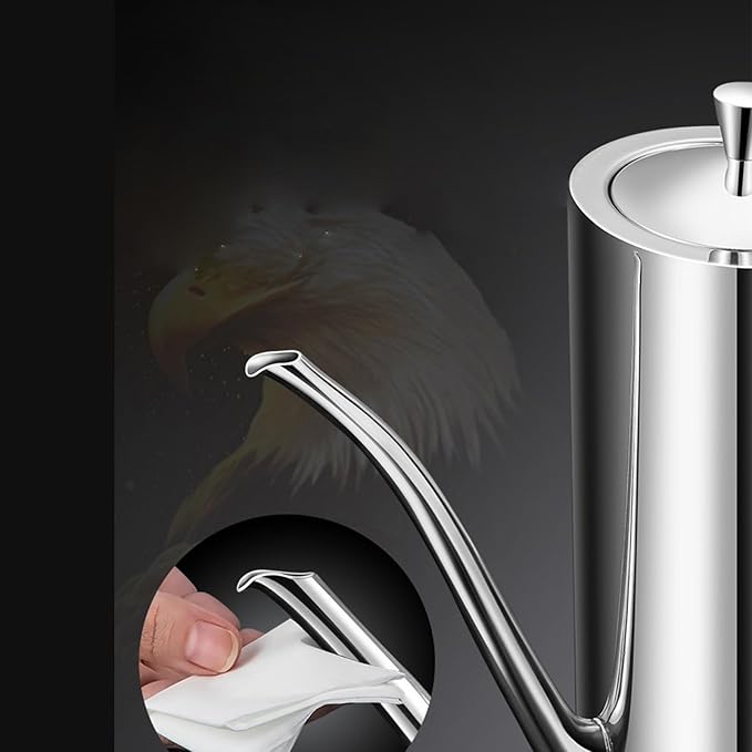 KSENDALO Stainless Steel Olive Oil Dispenser - 24oz/700mL Leakproof Oil Bottle - Image 6