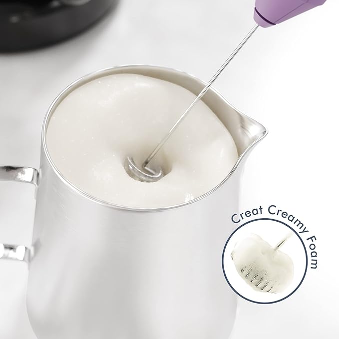 Powerful Milk Frother Handheld Foam Maker, Mini Whisk Drink Mixer - Image 2