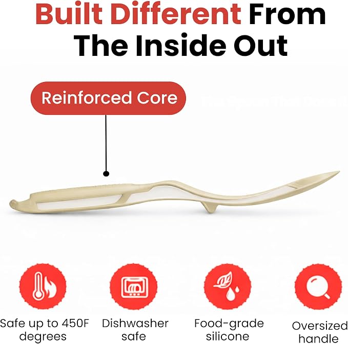 Silicone Spoon Spatula for Cooking - Image 2
