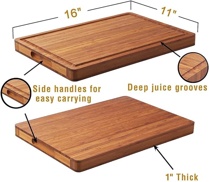 Allsum Bamboo Wood Cutting Board - Image 6