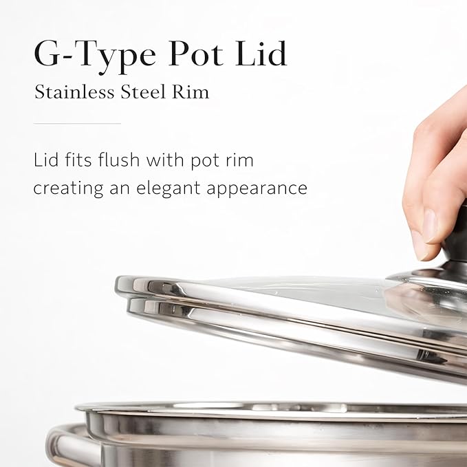 8 Inch Glass Lid for Frying Pan – Tempered Transparent Pot Lid - Image 5