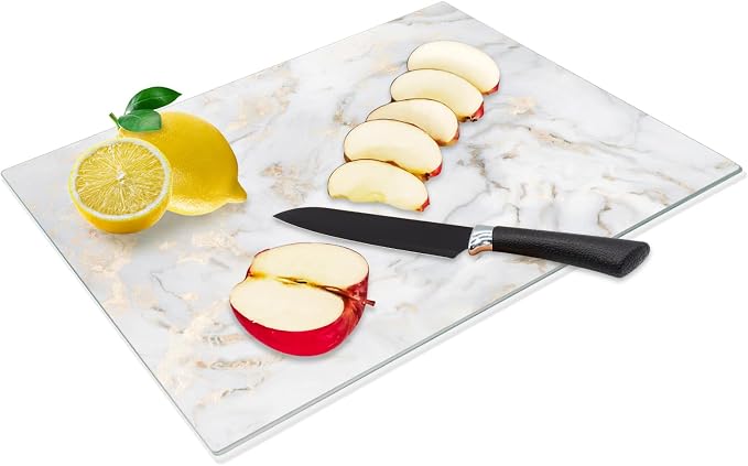 JAMBALAY Tempered Glass Cutting Board by JAMBALAY