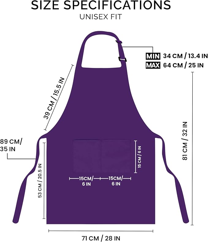 Utopia Kitchen 2 Pack Bib Apron, Adjustable - Image 2
