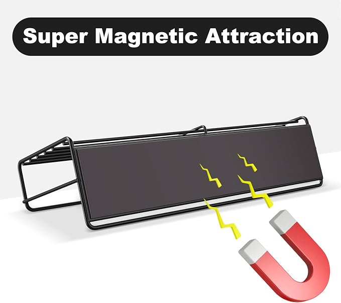 Mystozer 6 Pack Magnetic Spice Rack Organizer, Space Saver - Image 5