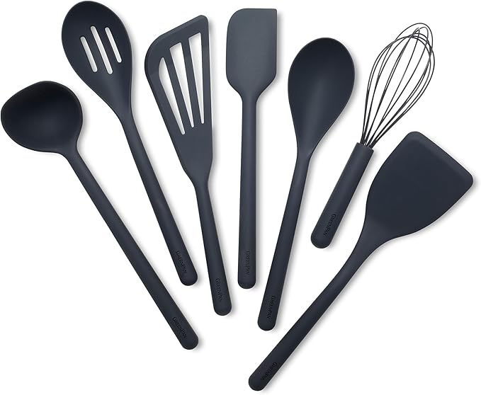GreenPan Silicone 7 Piece Cooking Utensil Set, Flexible Nonstick Kitchen Tools by GreenPan