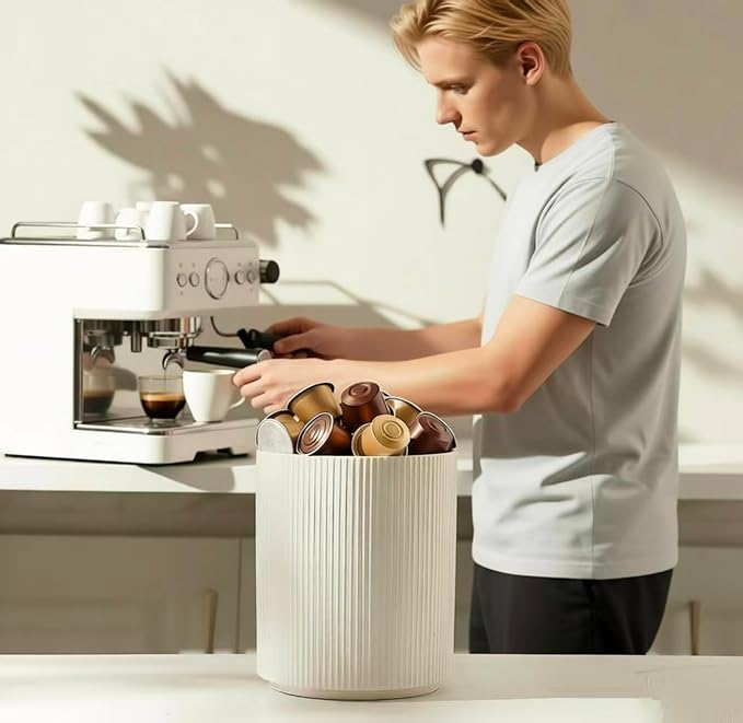 QUELIEN Utensil Holder, 360° Rotating Ceramic Kitchen Utensil Holder - Image 3