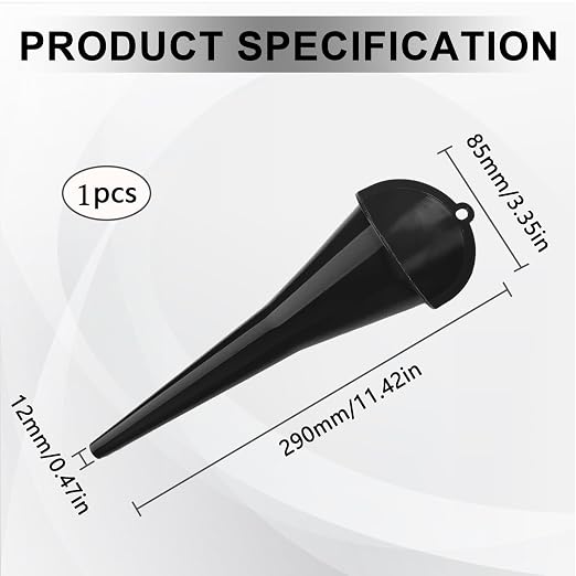 Long-Neck Oil Funnel for Automotive – Multi-Function Plastic Funnel for Oil - Image 2
