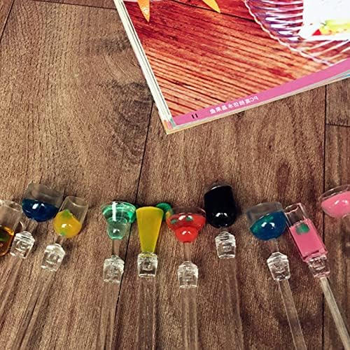 Swizzle Sticks Colorful Clear Beverage Stirrers 9.05" Drink Stirrer