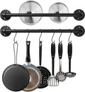 Industrial Pipe Pot Pan Rack 21" (2 Pack), Wall mount Pot hangers Pan