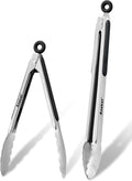 Anaeat Premium Stainless Steel Kitchen Tong Set of 2 by Anaeat