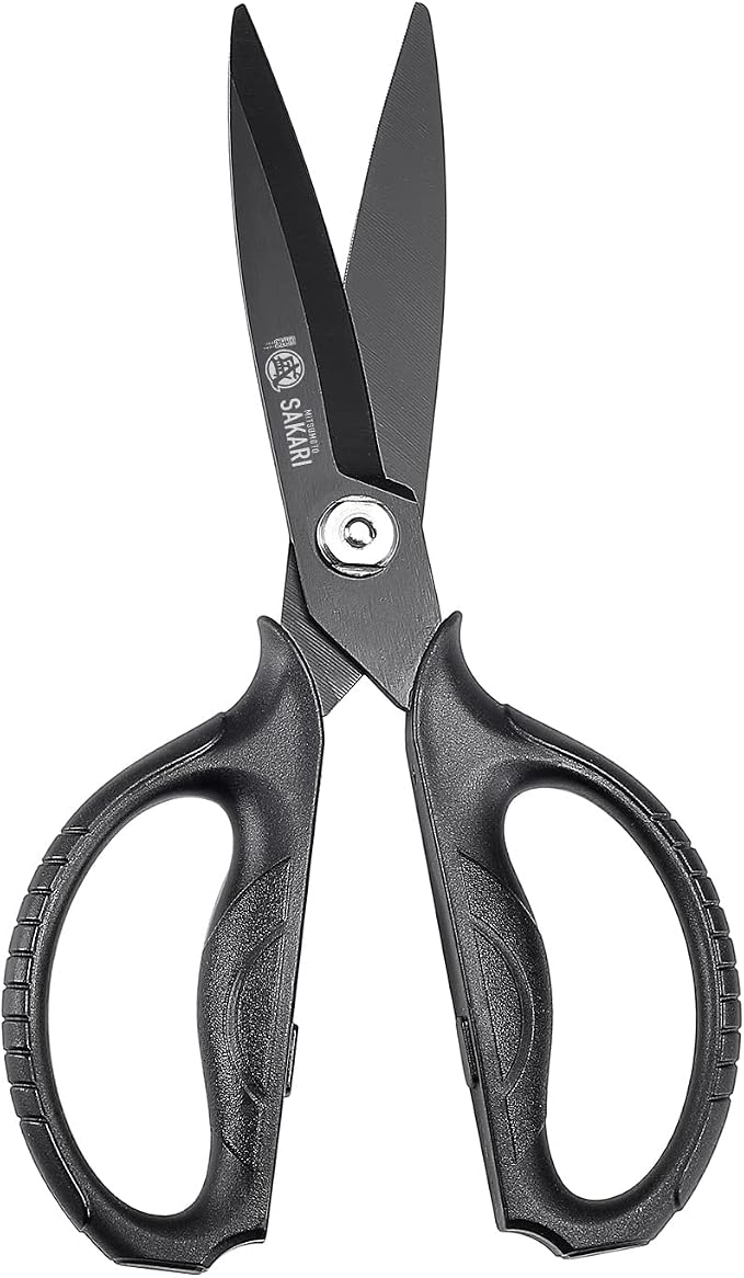 MITSUMOTO SAKARI Japanese Kitchen Scissors, Heavy Duty Poultry Shears, by MITSUMOTOSAKARI