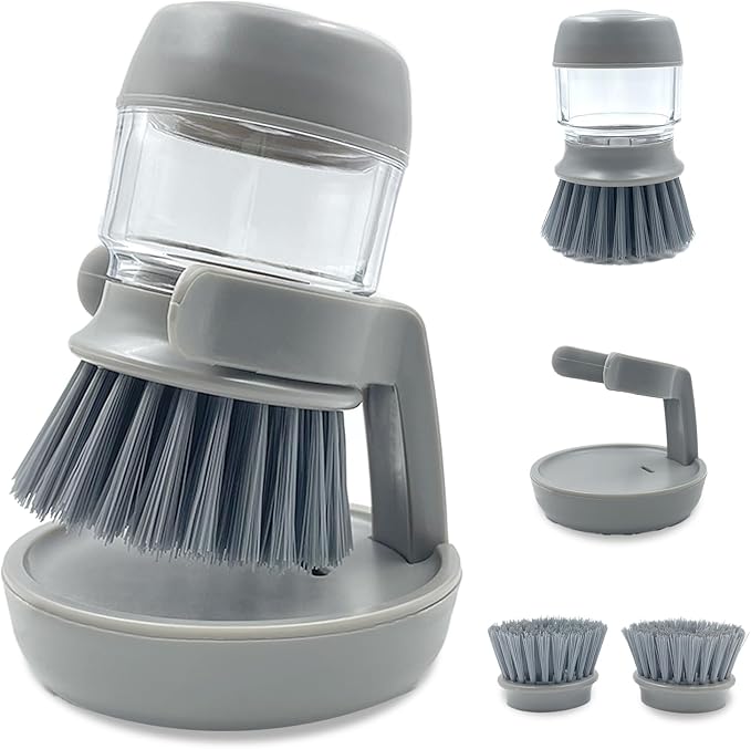 Soap Dispenser with Dish Brush and Storage Bracket by UGWKivd