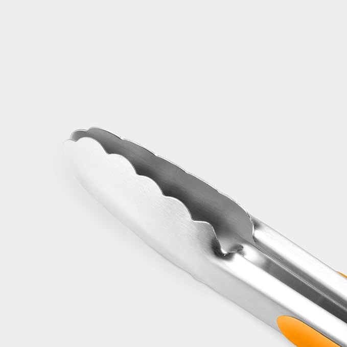 Premium 304 Stainless Steel Tongs Set – 12" Grill Tongs & 9" Cooking Tongs - Image 2