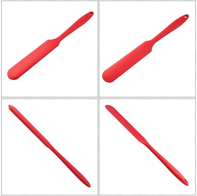 4pcs Silicone Spatula Set Heat Resistant Cake Cream Butter Spatulas Mixing - Image 3