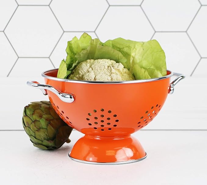 Calypso Basics by Reston Lloyd Powder Coated Enameled Colander, 1 Quart - Image 5