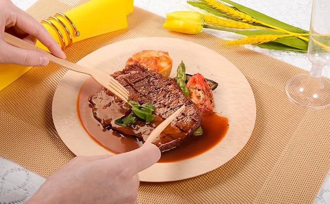Pre Rolled Napkin and Bamboo Cutlery Set - Image 7
