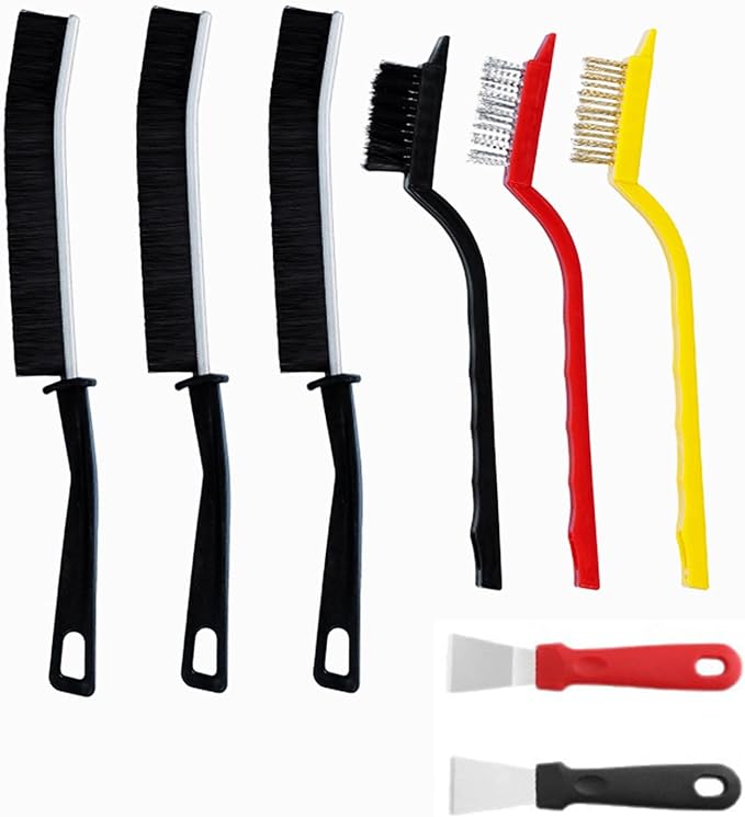 Crevice Cleaning Brush Set, Kitchen Sink Dead Corner, Window Gap, Floor Brush by Hookawen
