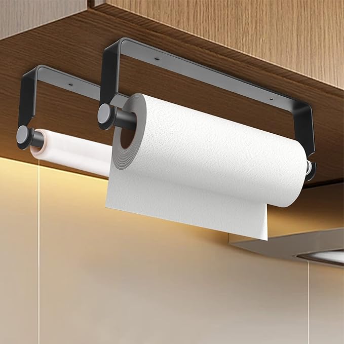 Under Cabinet Paper Towel Holder, Adhesive or Drill Mount Paper Towel Holder - Image 5