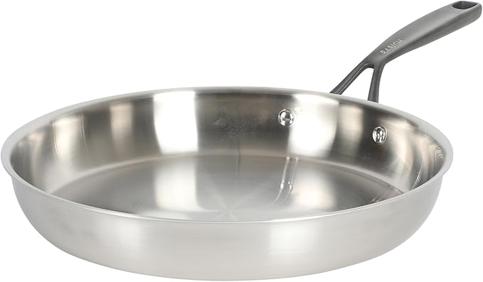 Babish 12-Inch Tri-Ply Stainless Steel Frying Pan - Image 3