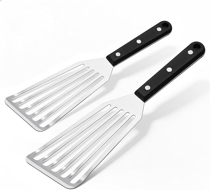 Joyfair Fish Spatula Metal Spatulas, Kitchen Slotted Turners & Outdoor Griddle by Joyfair