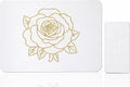 Stone Dish Drying Mat for Kitchen Counter, Glittery Resin Rose Pattern Quick by linidcoudhome