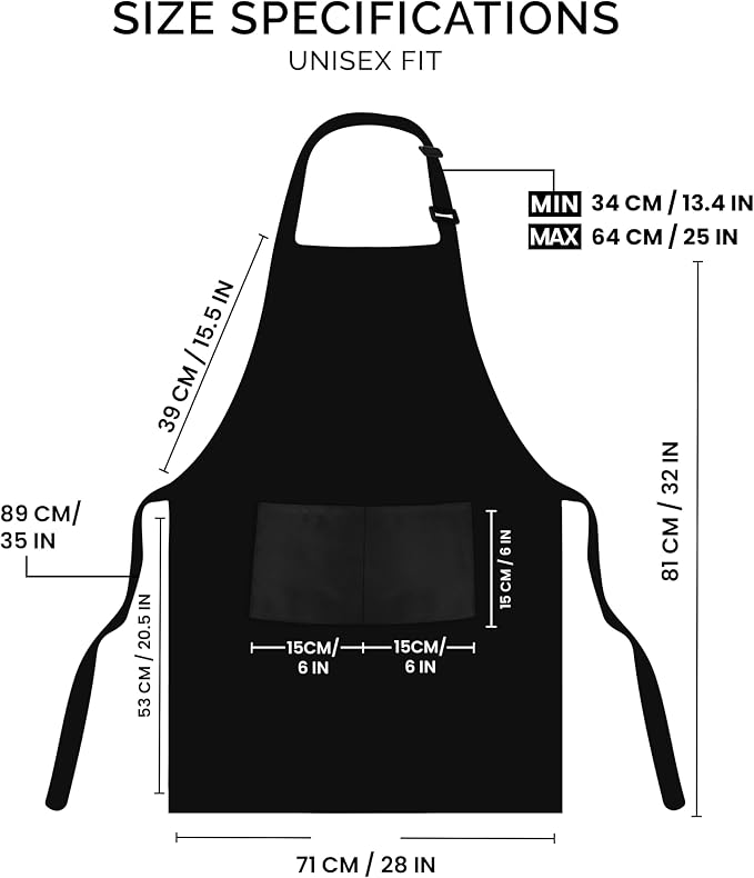Utopia Kitchen 2 Pack Bib Apron, Adjustable - Image 2