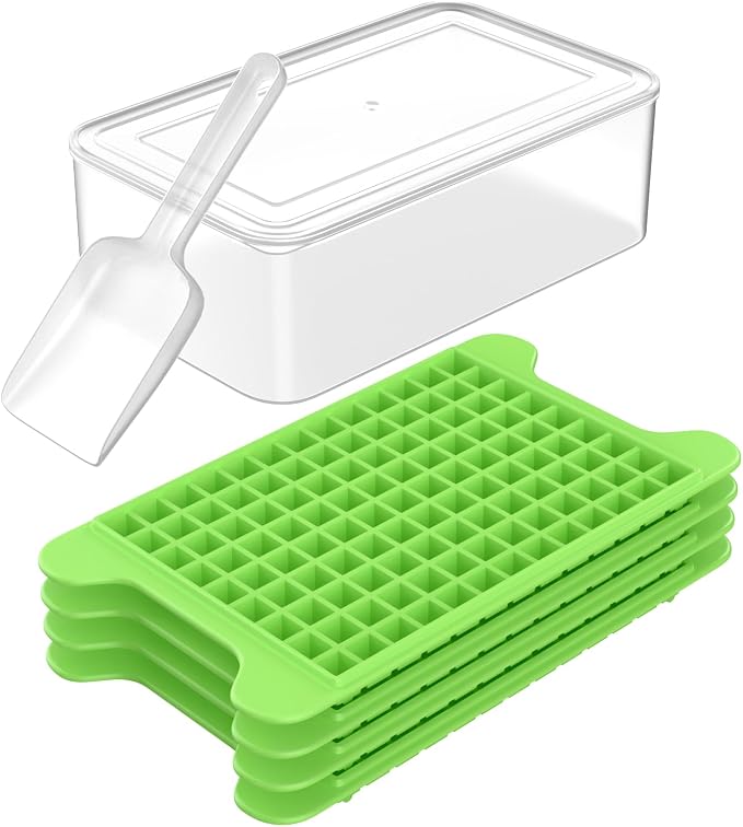 Mini Ice Cube Tray for Freezer: FDDBI Small Ice Trays for Freezer by FDDBI