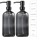GMISUN Black Soap Dispenser, 2 Pack Hand Soap Dispensers by GMISUN
