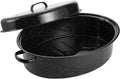 Granite Roasting Pan, 18” Enameled Roasting Pan by Kendane