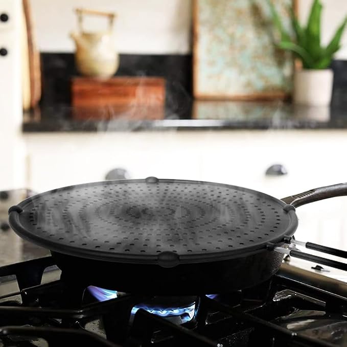 Splatter Screen for Frying Pan, Grease Splatter Guard, Heat-Resistant Splatter - Image 6