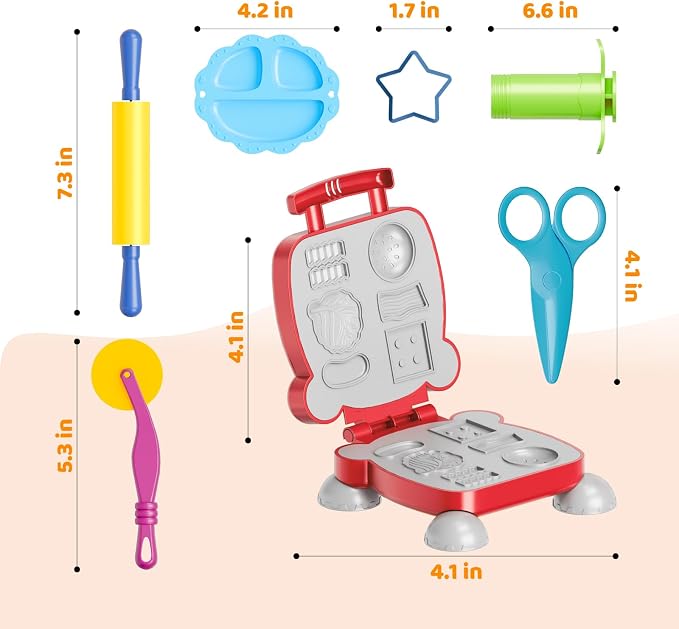 Dough Tools for Kids, Ice Cream, Play Bulk Pack - Image 5