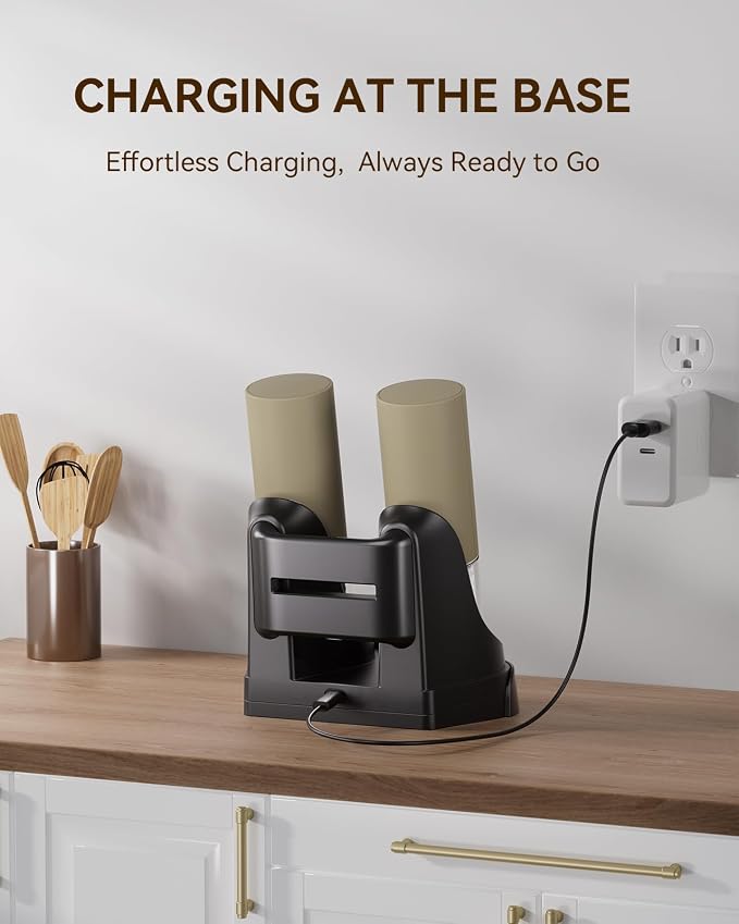 Electric Salt and Pepper Grinder Set - Image 2
