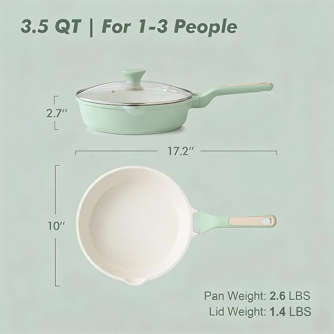 SENSARTE Nonstick Ceramic Skillet - Image 5