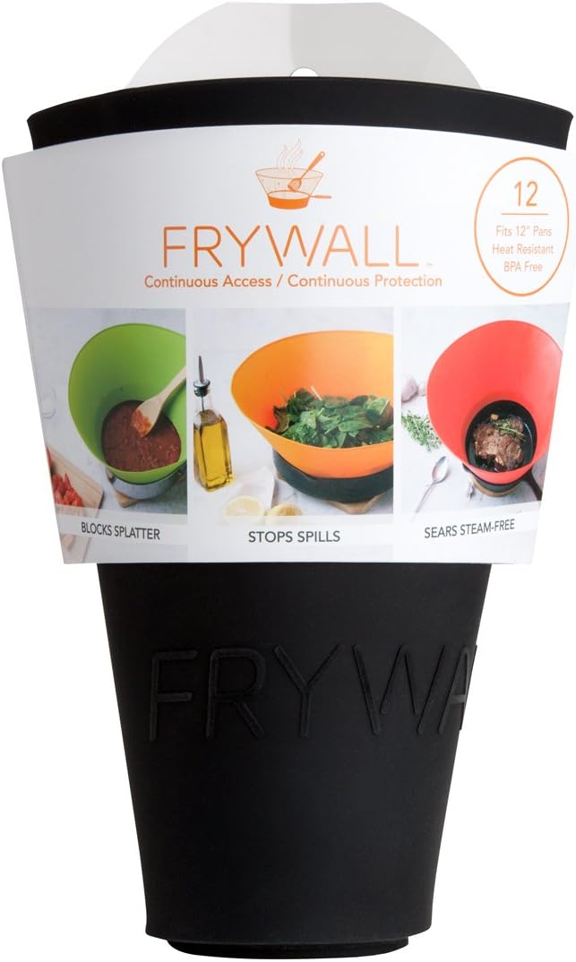 Frywall 12 - Black - Splatter Guard, as Seen on Shark Tank - Image 2