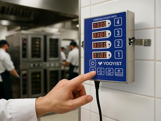 Precision Kitchen Timers for Cooking – 4 Channel Commercial Kitchen Timer - Image 7