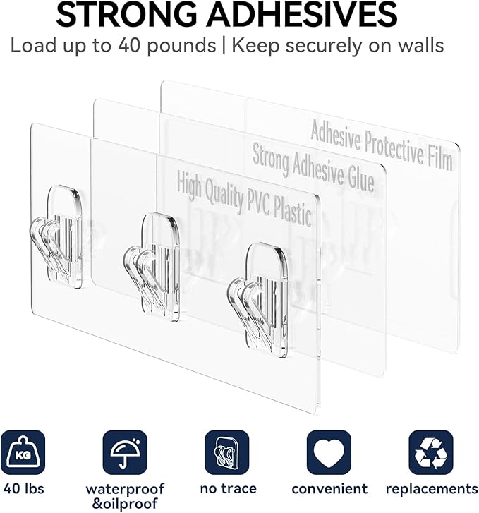 YASONIC Shower Caddy, 6 Pack Large Capacity Bath Organizer - Image 6