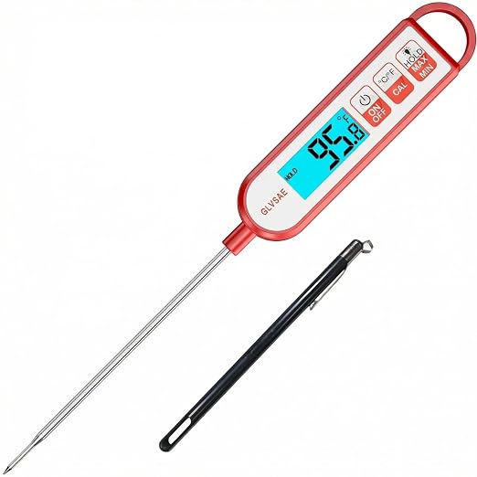 GLVSAE Digital Meat Thermometer Instant Readings in 1-2 Seconds Food Thermometer by GLVSAE