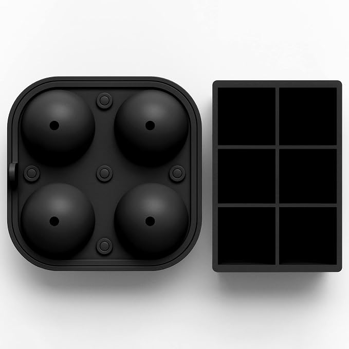 Ball Ice Cube Tray and Big Ice Cube Molds - Image 4